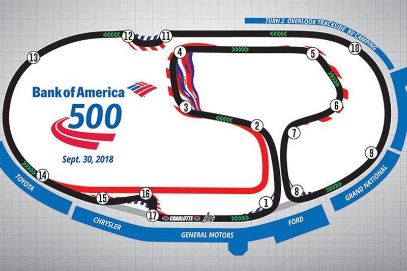 NASCAR playoff road course race at Charlotte roval cut by 100km