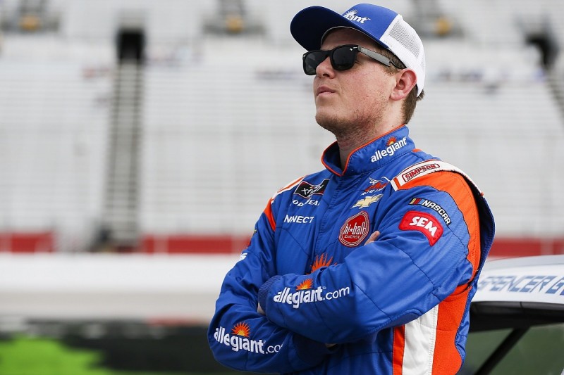 Xfinity driver Spencer Gallagher back to NASCAR after drug ban