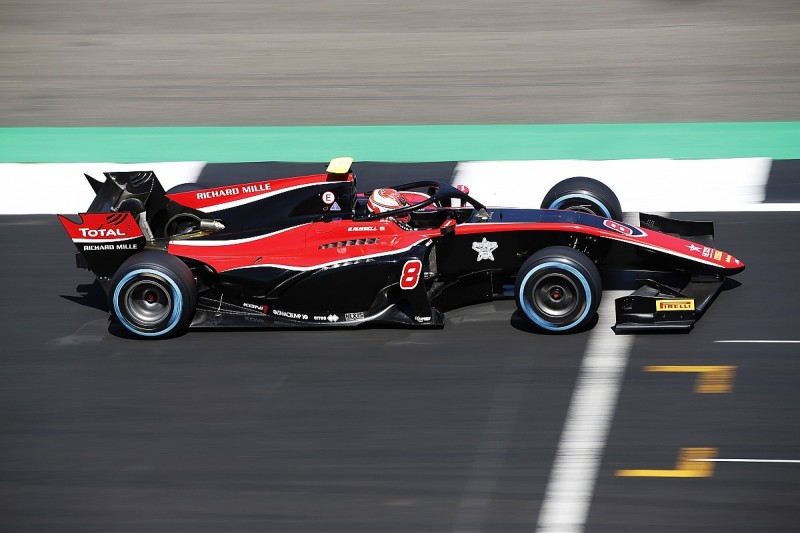 F2 Britain: Mercedes' Russell dominates practice at Silverstone