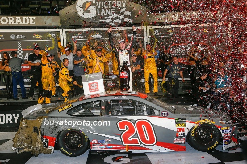 NASCAR Cup Daytona: Jones beats Truex to maiden win in chaotic race