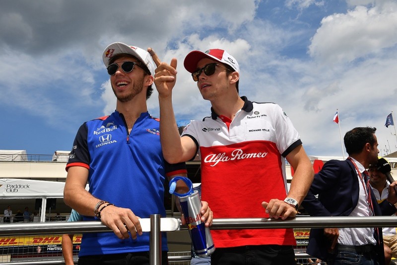 Toro Rosso F1 driver Pierre Gasly fears Sauber's Ferrari advantage