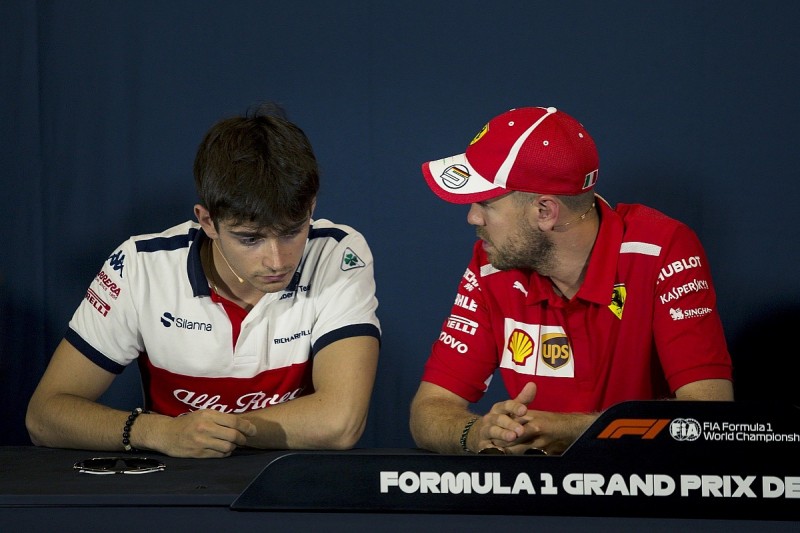 No rush for Leclerc to join Ferrari from Sauber for 2019 - Vettel
