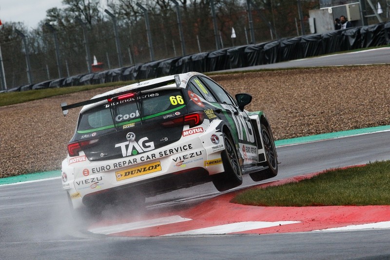 BTCC Donington Park: Josh Cook fastest in damp practice sessions