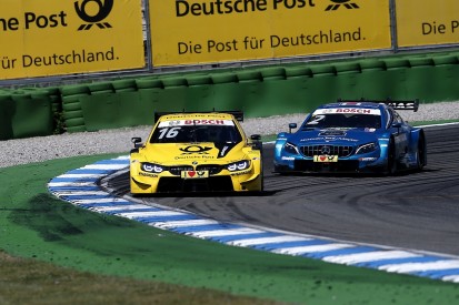 DTM Hockenheim: Glock wins race two after scrap with Paffett