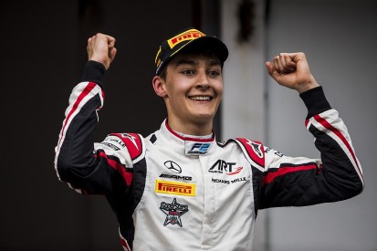 George Russell fined over water bottle but keeps Barcelona F2 win
