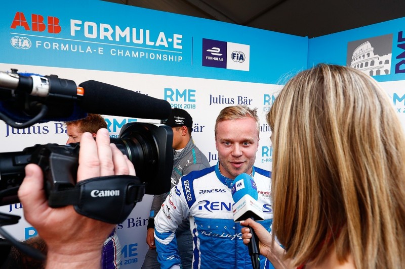 Rome Formula E: Felix Rosenqvist takes pole for Mahindra