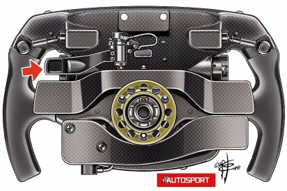Intrigue surrounds extra paddle on Vettel's F1 steering wheel