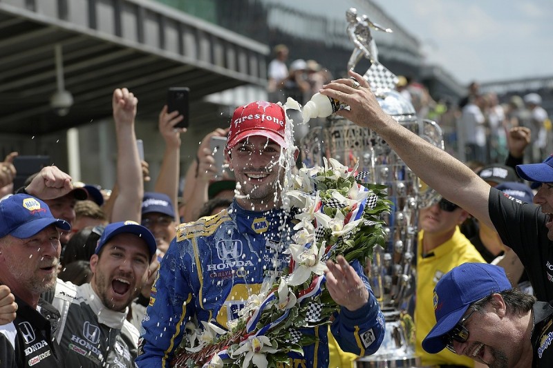 Rookie Alexander Rossi takes shock Indianapolis 500 victory