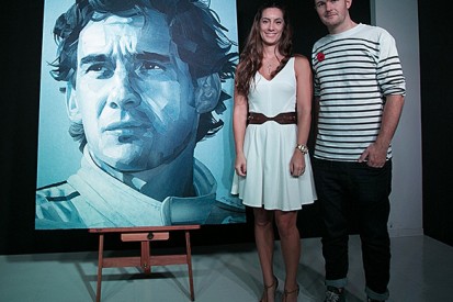 Unique Senna portrait on display at AUTOSPORT International 2015