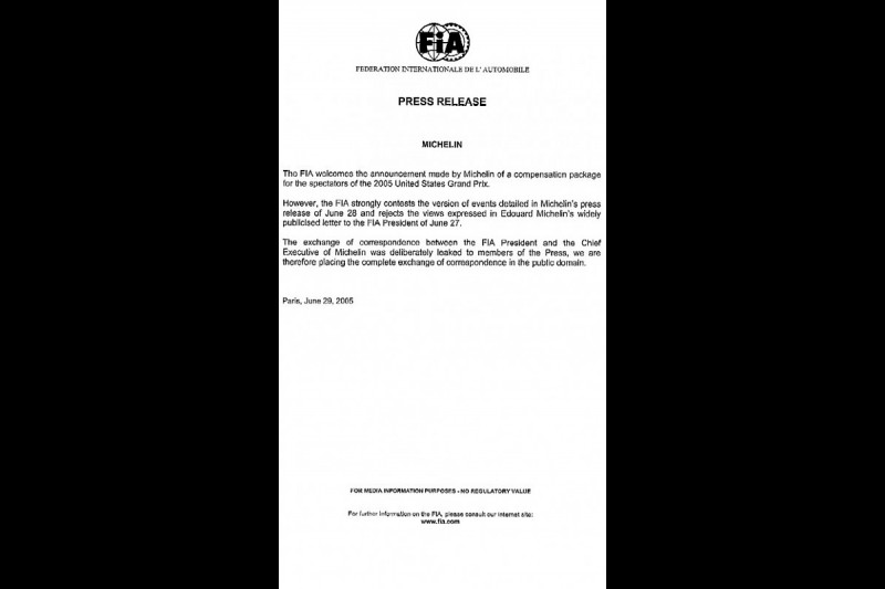 FIA Hit Back at Michelin in Tyre Row
