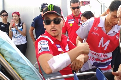 Buriram MotoGP: Ducati's Lorenzo decides to miss race after FP2 crash
