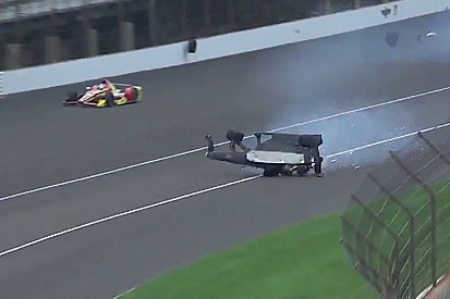Hinchliffe transported to local hospital after violent crash