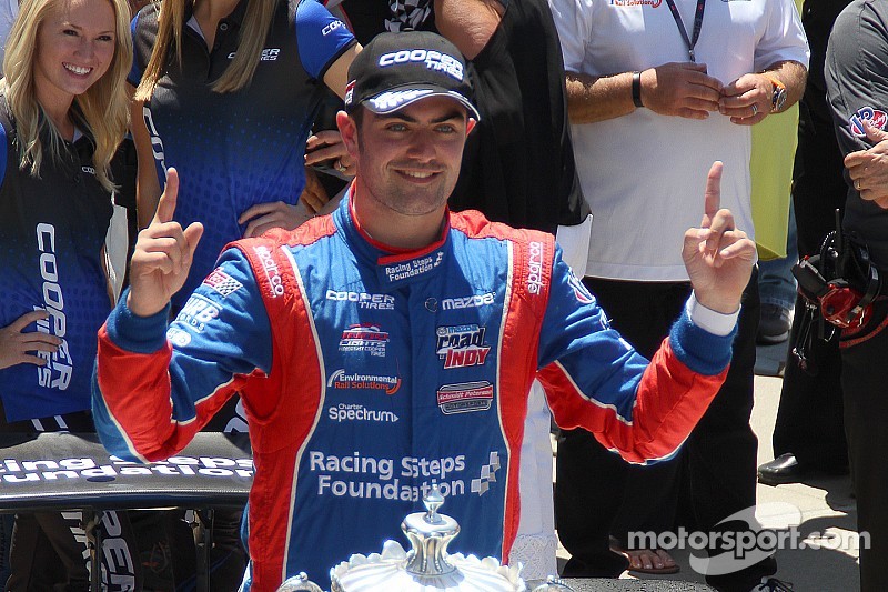 Harvey makes Indianapolis Motor Speedway history with Freedom 100 win