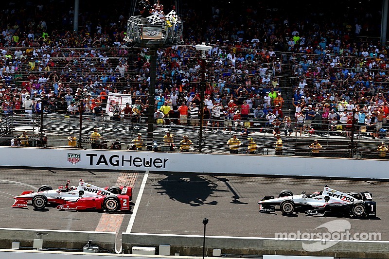 Juan Pablo Montoya, Team Penske Chevrolet and Will Power, Team Penske Chevrolet