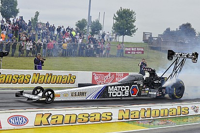 Top Fuel points leader Antron Brown could pick up milestone victory at the Summernationals