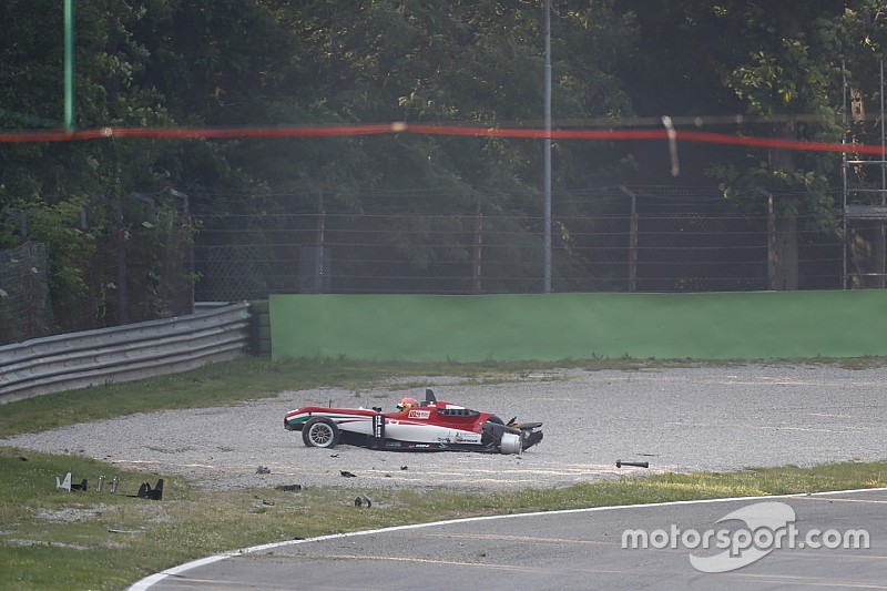 Acidente impressionante marca a prova da F3 em Monza