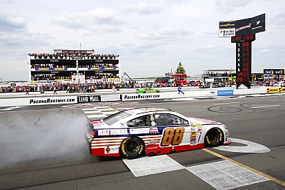NASCAR drivers concerned with the Tunnel Turn at Pocono