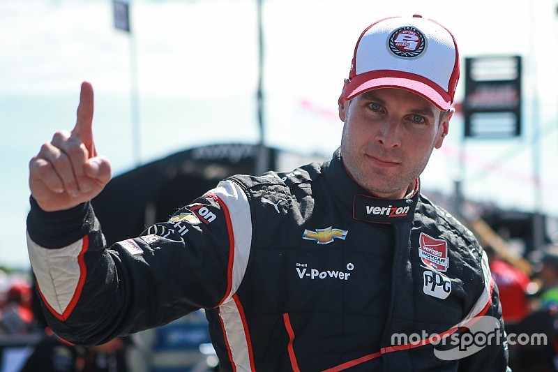 Pole Will Power, Team Penske Chevrolet celebrates