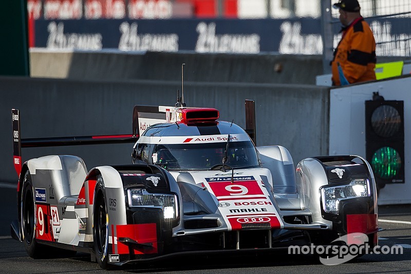 #9 Audi Sport Team Joest Audi R18 e-tron quattro: René Rast, Filipe Albuquerque, Marco Bonanomi