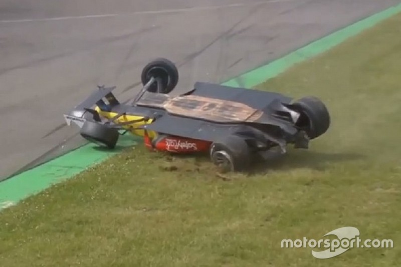 Huge aerial crash for Menezes mars second Spa race – video