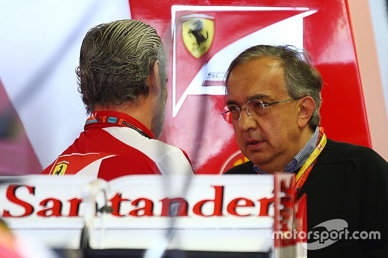 Maurizio Arrivabene, Team Principal de Ferrari et Sergio Marchionne, Président de Ferrari et CEO de Fiat Chrysler Automobiles