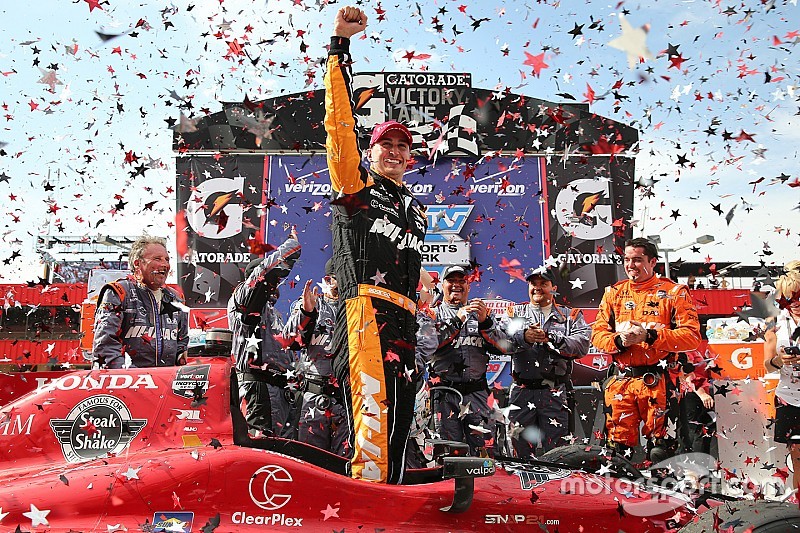 Ganador de la Carrera Graham Rahal, Rahal Letterman Lanigan Racing
