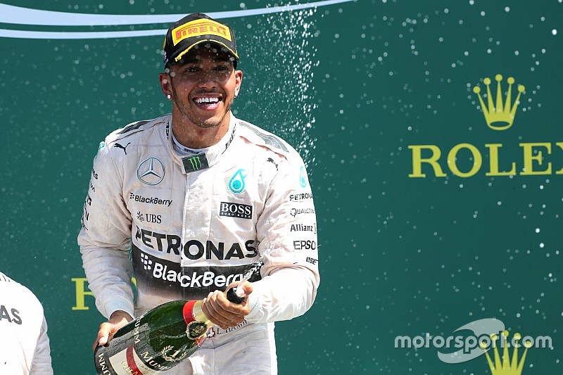 Hamilton gana en la Gran Bretaña