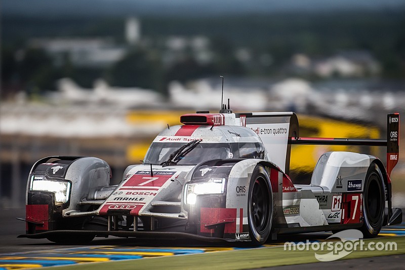 #7 Audi Sport Team Joest Audi R18 e-tron quattro: Marcel Fässler, Andre Lotterer, Benoit Tréluyer