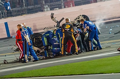 NASCAR wants to talk with crew members who ran to Dillon's aid