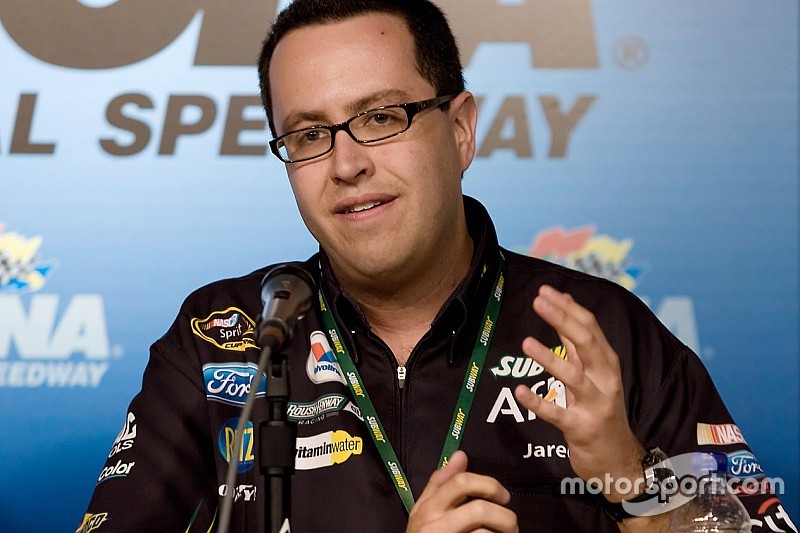 Jared, the Subway guy, at Daytona Saturday, in trouble Tuesday