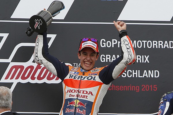 Sexta victoria consecutiva de M&aacute;rquez en Alemania 