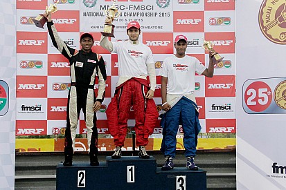 Parekh wins Race 1; maiden podium visit for Ram