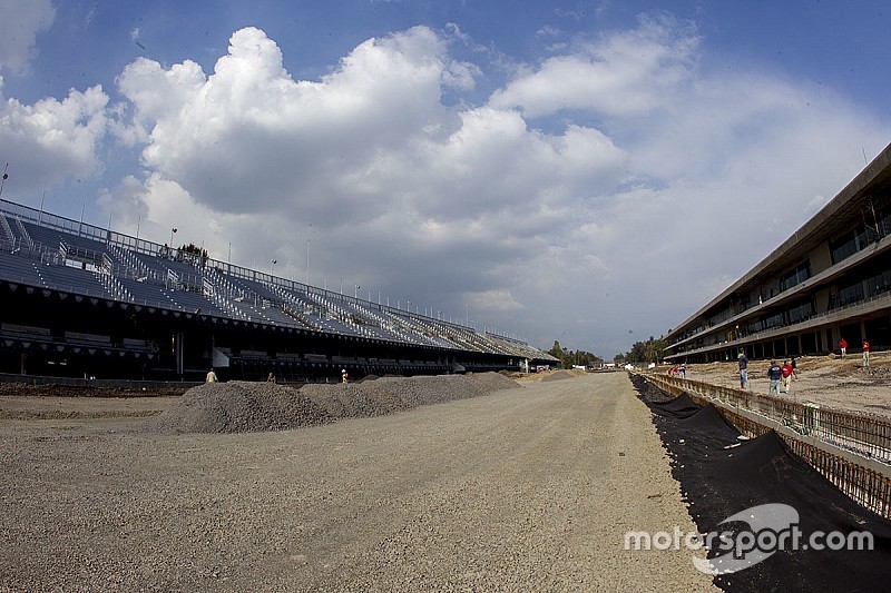 Autódromo Hermanos Rodríguez, obras recta principal