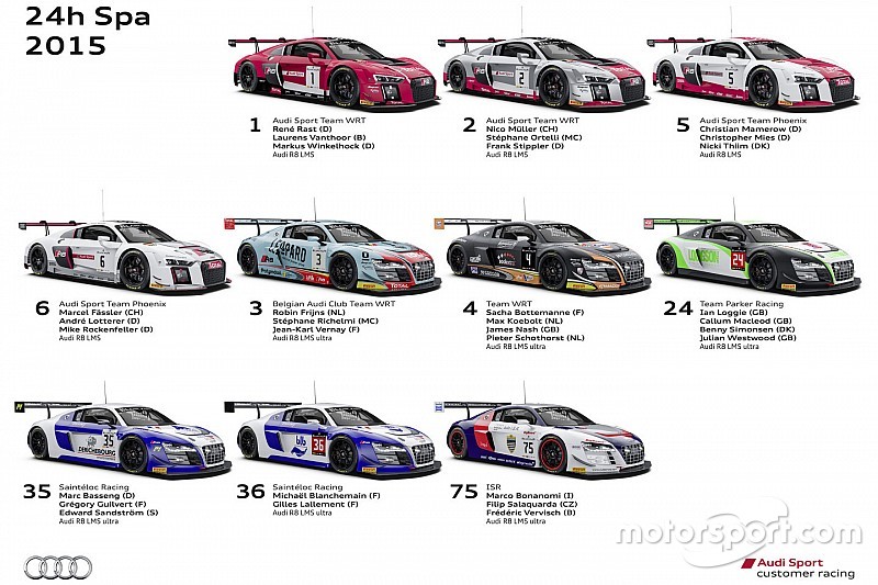 New Audi R8 LMS meets with fiercest competition of the season at Spa