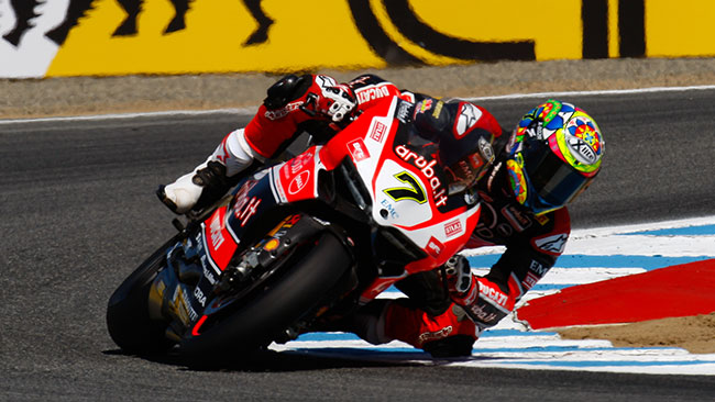 Laguna Seca, Libere 2: acuto Ducati con Davies