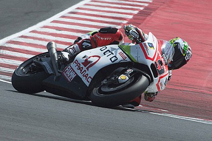 Danilo Petrucci "assaggia" la Ducati GP14.2 a Misano
