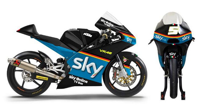 Nuova livrea "tedesca" per lo Sky Racing Team VR46