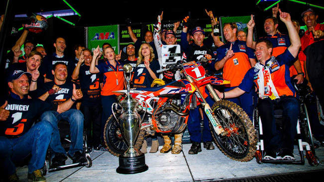 Ryan Dungey campione con tre gare d'anticipo