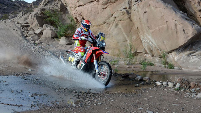 Dakar, Moto, Tappa 4: Barreda consolida la leadership