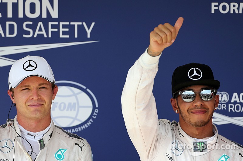 Nico Rosberg, Mercedes AMG F1 Team y Lewis Hamilton, Mercedes AMG F1 Team