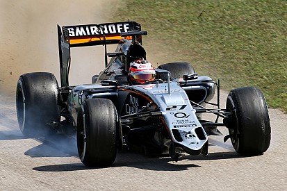 Force India to investigate front wing failure