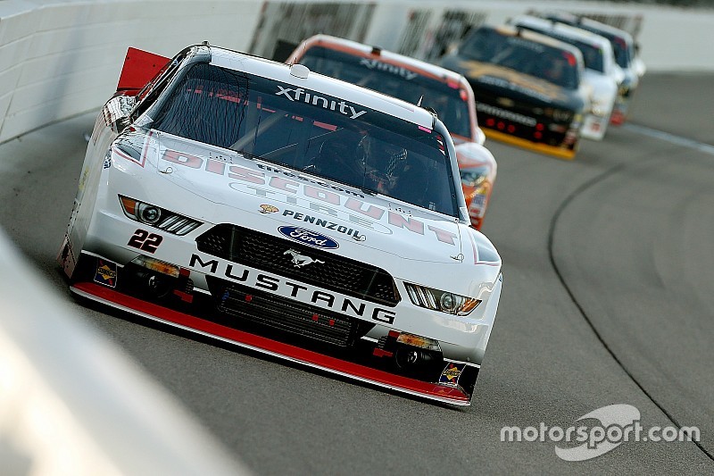 Blaney smokes his way to Victory Lane at Iowa