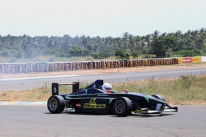 Rabindra take winning honours in race one of JK Tyre