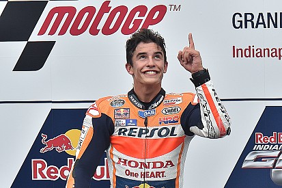 Indy MotoGP: Marquez passes Lorenzo to win, Rossi on podium