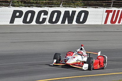 Vidéo - Helio Castroneves en pole à Pocono, gros crash pour Kimball