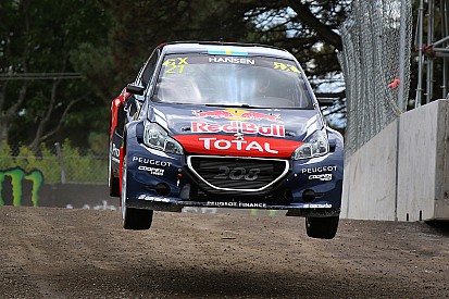 Hansen leads World RX crews after day one in Norway