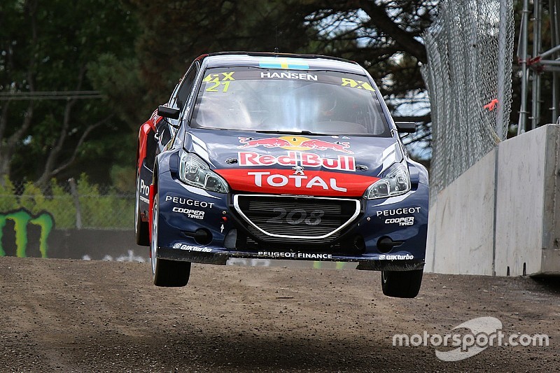 Hansen leads World RX crews after day one in Norway