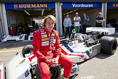 Freddie Hunt remembered his father in Hesketh 308C demo