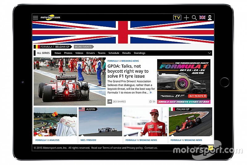 Motorsport.com lancia la specifica piattaforma digitale inglese