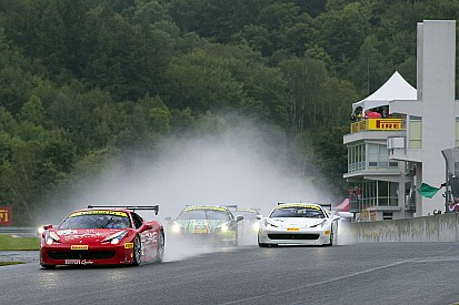 Ferrari Challenge North America – Victories beneath the rain for Anassis, Zoi and Saada